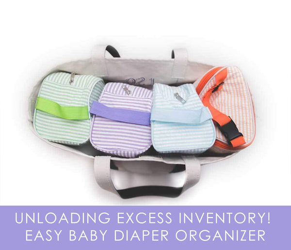 SMALL Baby Diaper Nappy Bag Milk Bottle Organizer, Baby Bag